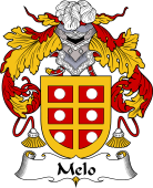 Portuguese Coat of Arms for Melo or Mello