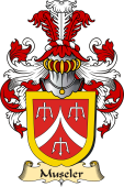 v.23 Coat of Family Arms from Germany for Museler