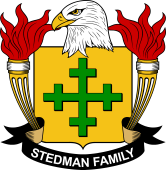 Coat of arms used by the Stedman family in the United States of America