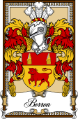 Scottish Coat of Arms Bookplate for Borron