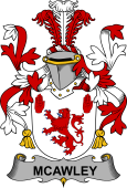 Irish Coat of Arms for McAwley or McCawley