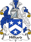 English Coat of Arms for Hilliard or Hillier