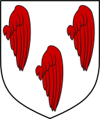 English Family Shield for Saxton or Sexton