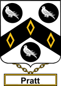 English Coat of Arms Shield Badge for Pratt