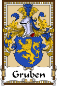German Coat of Arms Wappen Bookplate  for Gruben