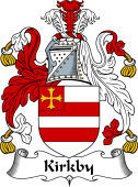 English Coat of Arms for the family Kirkby