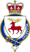 British Garter Coat of Arms for McCarthy (Ireland)