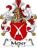 German Wappen Coat of Arms for Meder