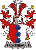 Coat of arms used by the Danish family Brockenhuus