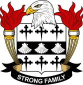 Coat of arms used by the Strong family in the United States of America