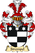 v.23 Coat of Family Arms from Germany for Strempel