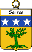French Coat of Arms Badge for Serres
