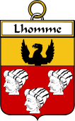French Coat of Arms Badge for Lhomme (Homme l')