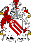 English Coat of Arms for the family Bellingham I