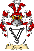 v.23 Coat of Family Arms from Germany for Decken