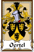 German Coat of Arms Wappen Bookplate  for Oertel