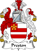 English Coat of Arms for the family Preston