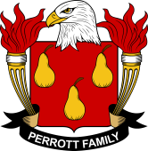 Coat of arms used by the Perrott family in the United States of America