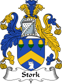 English Coat of Arms for the family Stork
