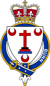 British Garter Coat of Arms for Bunn (England)