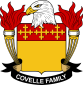Coat of arms used by the Covelle family in the United States of America