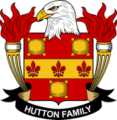 Coat of arms used by the Hutton family in the United States of America