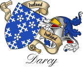 Sept (Clan) Coat of Arms from Ireland for Darcy