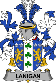 Irish Coat of Arms for Lanigan or O'Lenigan