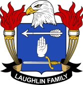 Coat of arms used by the Laughlin family in the United States of America