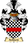 English Coat of Arms (v.23) for the family Ackland