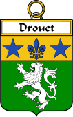 French Coat of Arms Badge for Drouet