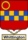English Coat of Arms Shield Badge for Whittington