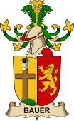 Republic of Austria Coat of Arms for Bauer de Bauernthal