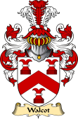English Coat of Arms (v.23) for the family Walcot