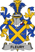Irish Coat of Arms for Fleury