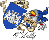 Sept (Clan) Coat of Arms from Ireland for O'Kelly