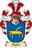 v.23 Coat of Family Arms from Germany for Habel