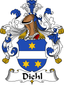 German Wappen Coat of Arms for Diehl