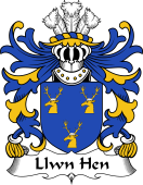 Welsh Coat of Arms for Llwn Hen (ancestor of Gwynfardd)
