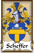 German Coat of Arms Wappen Bookplate  for Scheffer