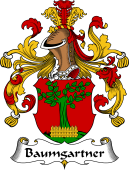 German Wappen Coat of Arms for Baumgartner