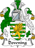 English Coat of Arms for the family Downing