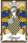 Scottish Coat of Arms Bookplate for Richmond (ref Burkes)