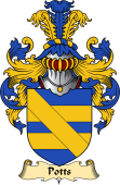 English Coat of Arms (v.23) for the family Pott (s)