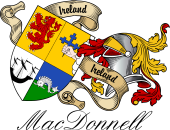 Sept (Clan) Coat of Arms from Ireland for MacDonnell (of the Glens)