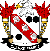 Coat of arms used by the Clarke family in the United States of America