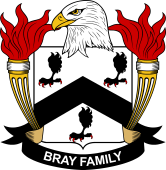 Coat of arms used by the Bray family in the United States of America