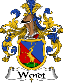 German Wappen Coat of Arms for Wendt