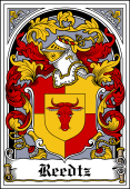 Danish Coat of Arms Bookplate for Reedtz