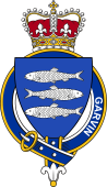 British Garter Coat of Arms for Garvin or Garvine (Scotland)
